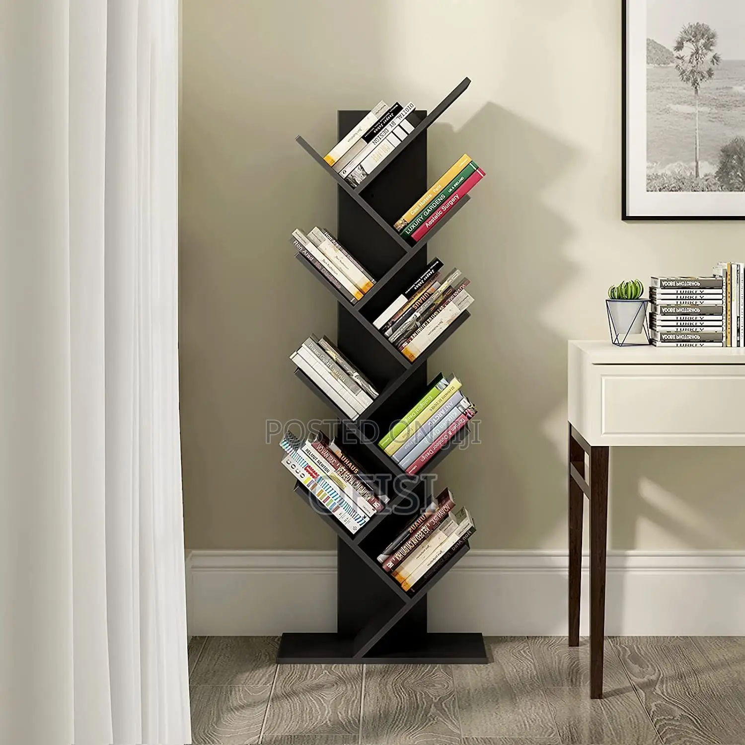 Bookshelf; 8 Tier Home Office Tree Bookshelf
