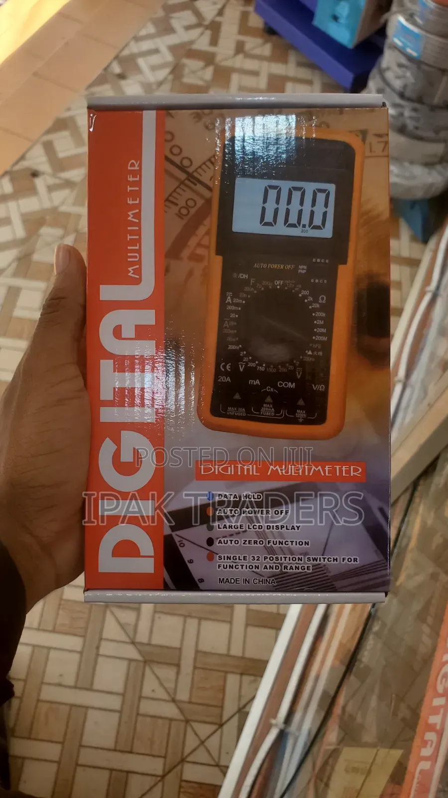 Digital Multimeter LCD Display Handheld Digital Multimeter Ac/Dc