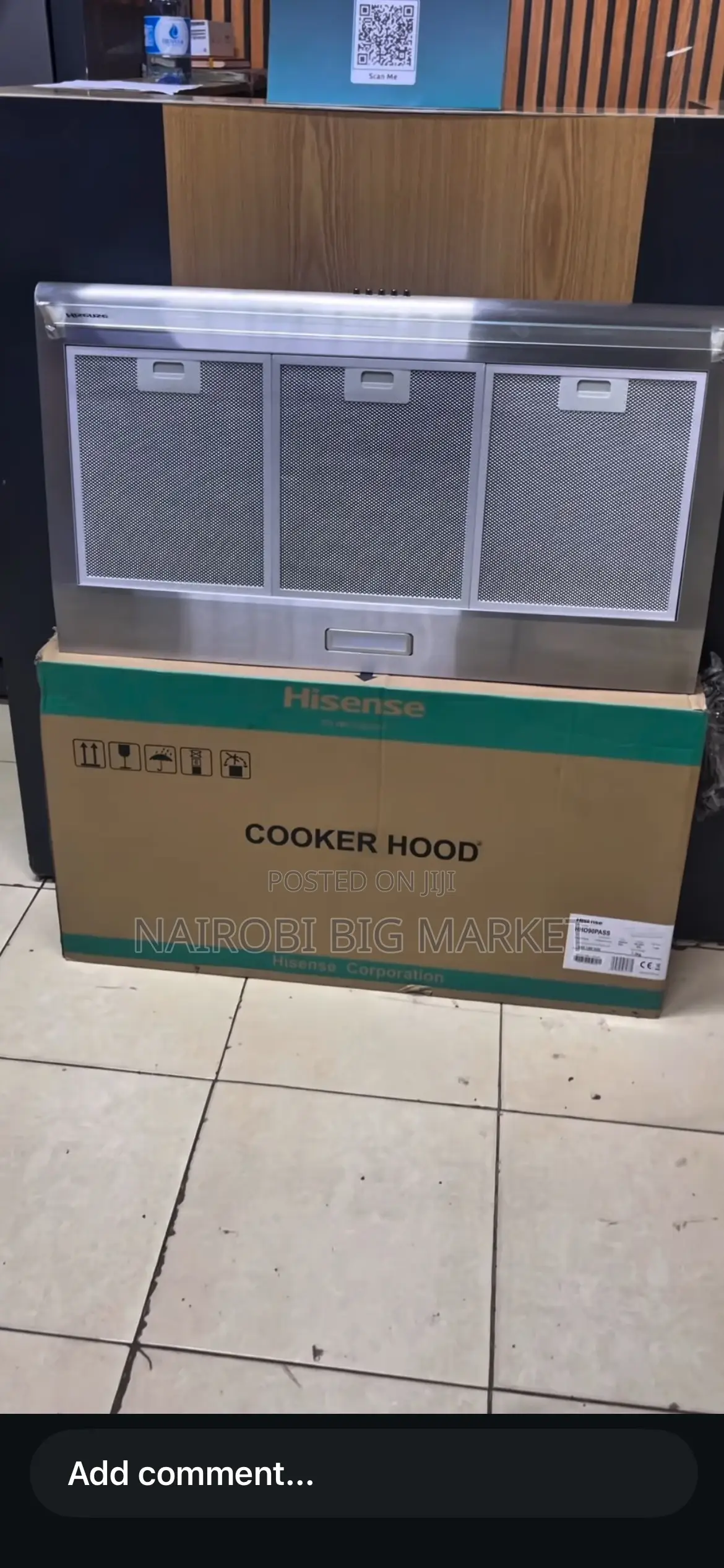 Hisense 90cm Width Cooker Hood