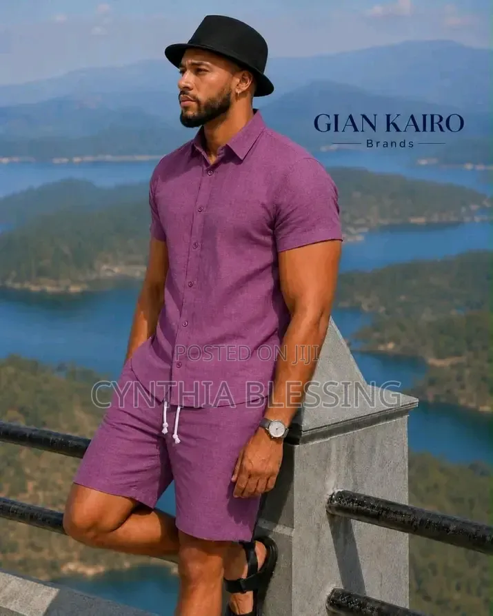 2 Piece Linen for Men _ Short _ Shirt