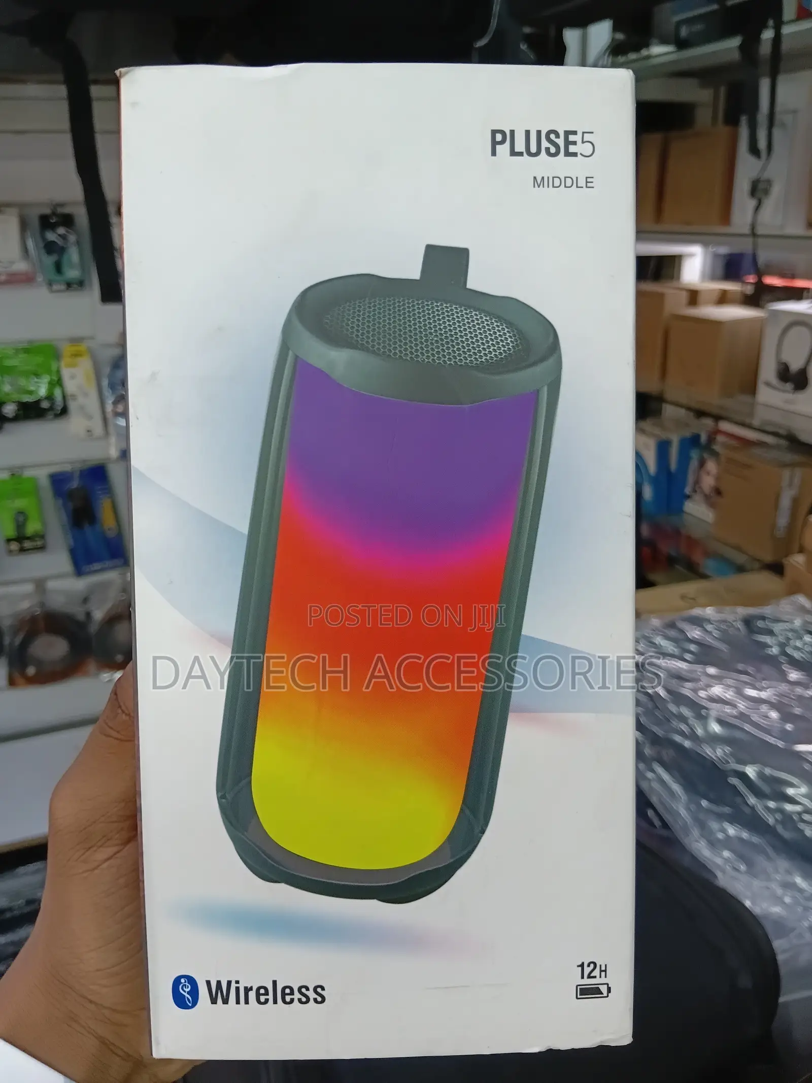 Pluse5 Portable Wireless Bluetooth Speaker With RGB Lighting