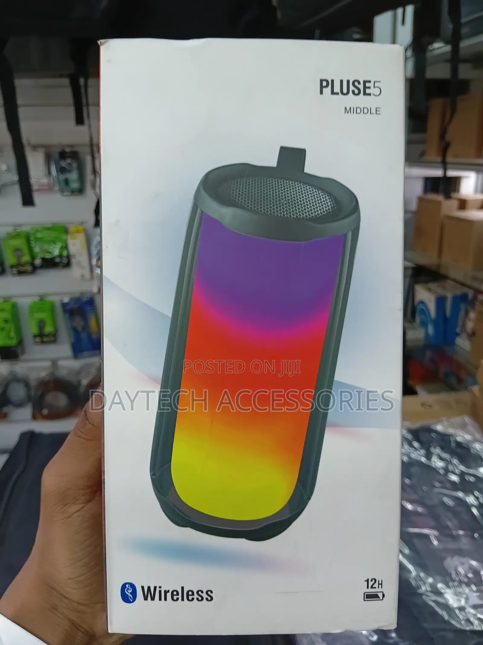 This Is a Pluse 5 Wireless Speaker With Colorful RGB Light Display.