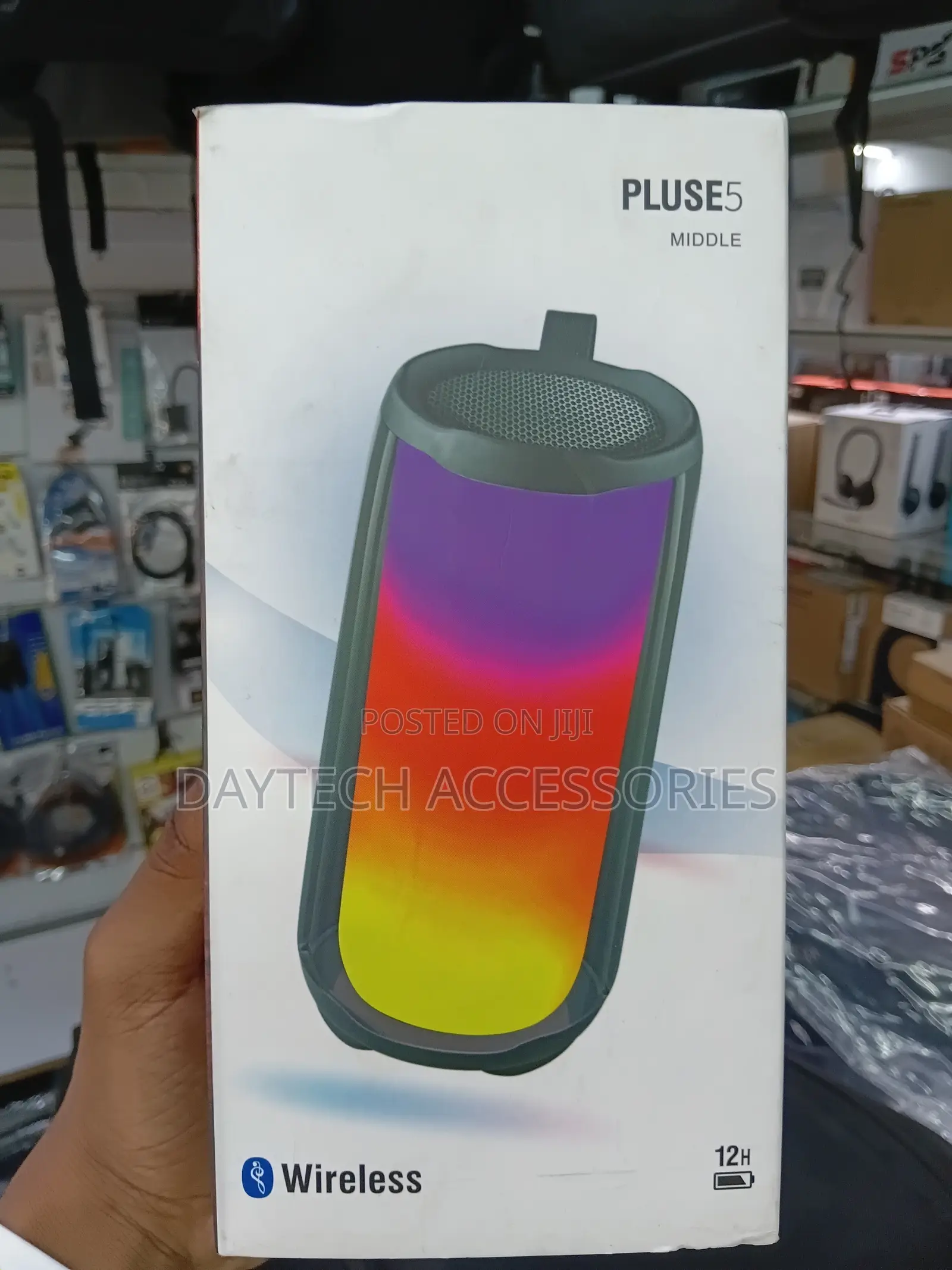 This Is a Pluse 5 Wireless Speaker With Colorful RGB Light Display.