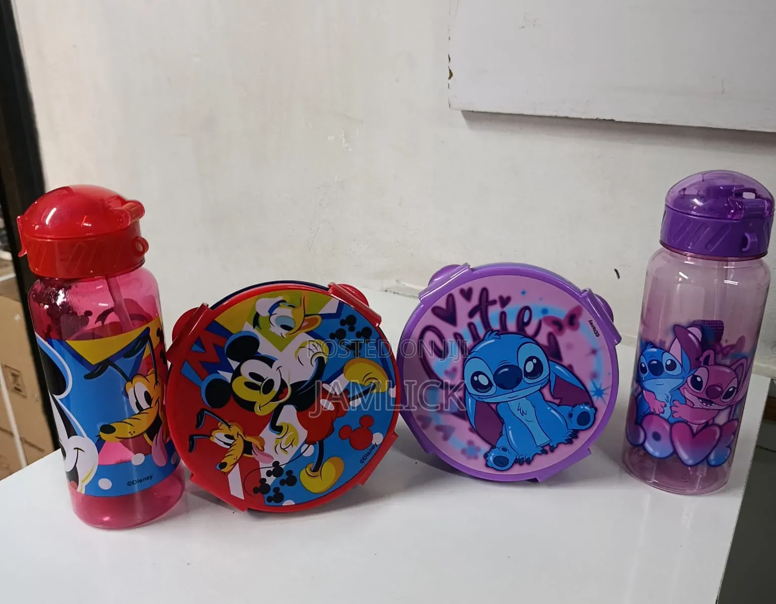 Disney Cartoon 2-in-1 Lunch Box Water Bottle Set –Hk