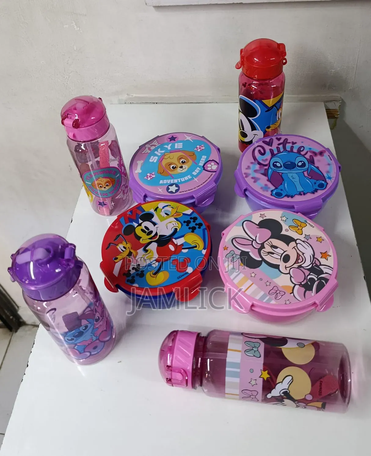 Disney Cartoon 2-in-1 Lunch Box Water Bottle Set –Hk