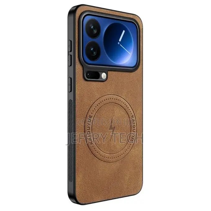 Org Xiaomi 17 Pro Max Case Magsafe Leather Effect