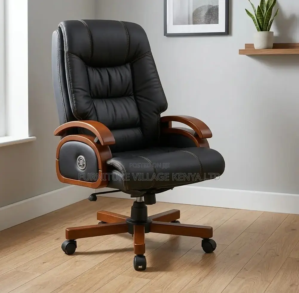 Office Chair;Vintage Genuine Leather Executive Office Chair