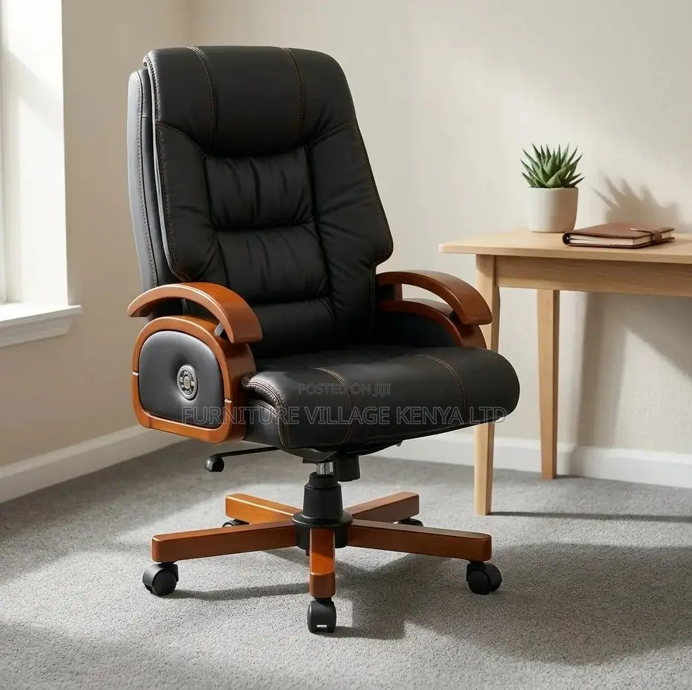 Office Chair;Vintage Genuine Leather Executive Office Chair