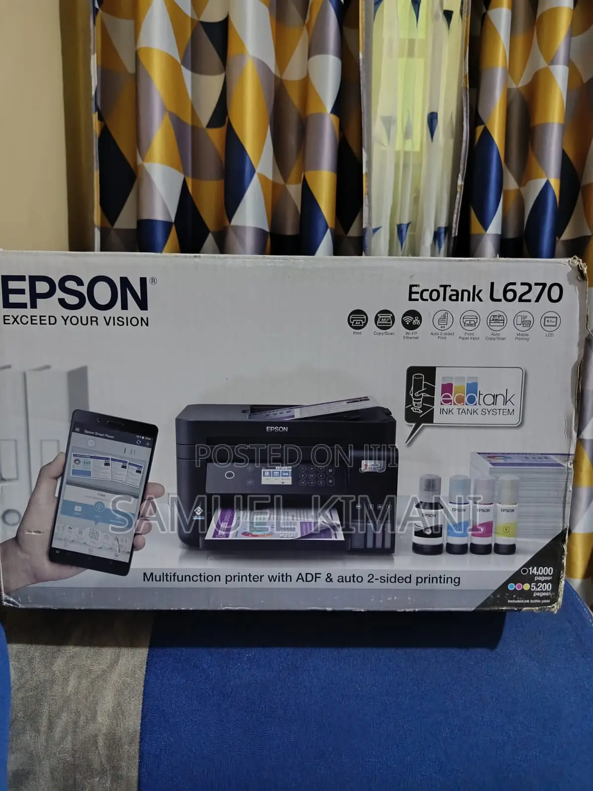 Epson EcoTank L6270 | Wi-Fi Duplex All-in-One Printer (Used 4 Mos)