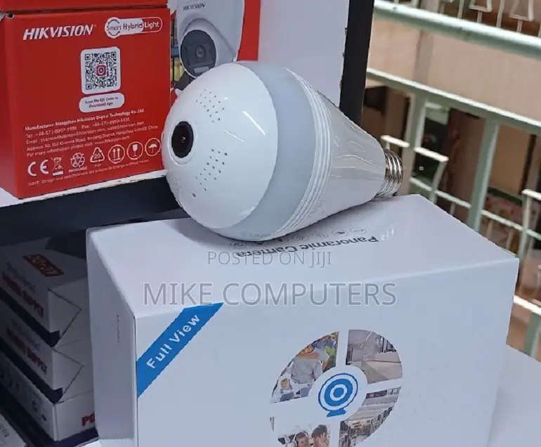 Wifi Light Bulb Security Camera Wireless Indoor 2mp