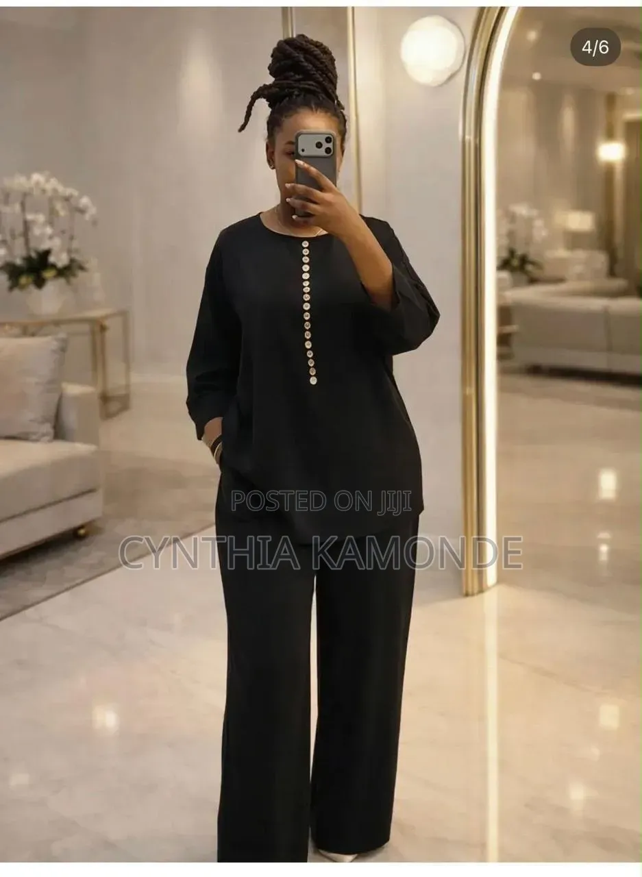 Linen Material Two Piece Set