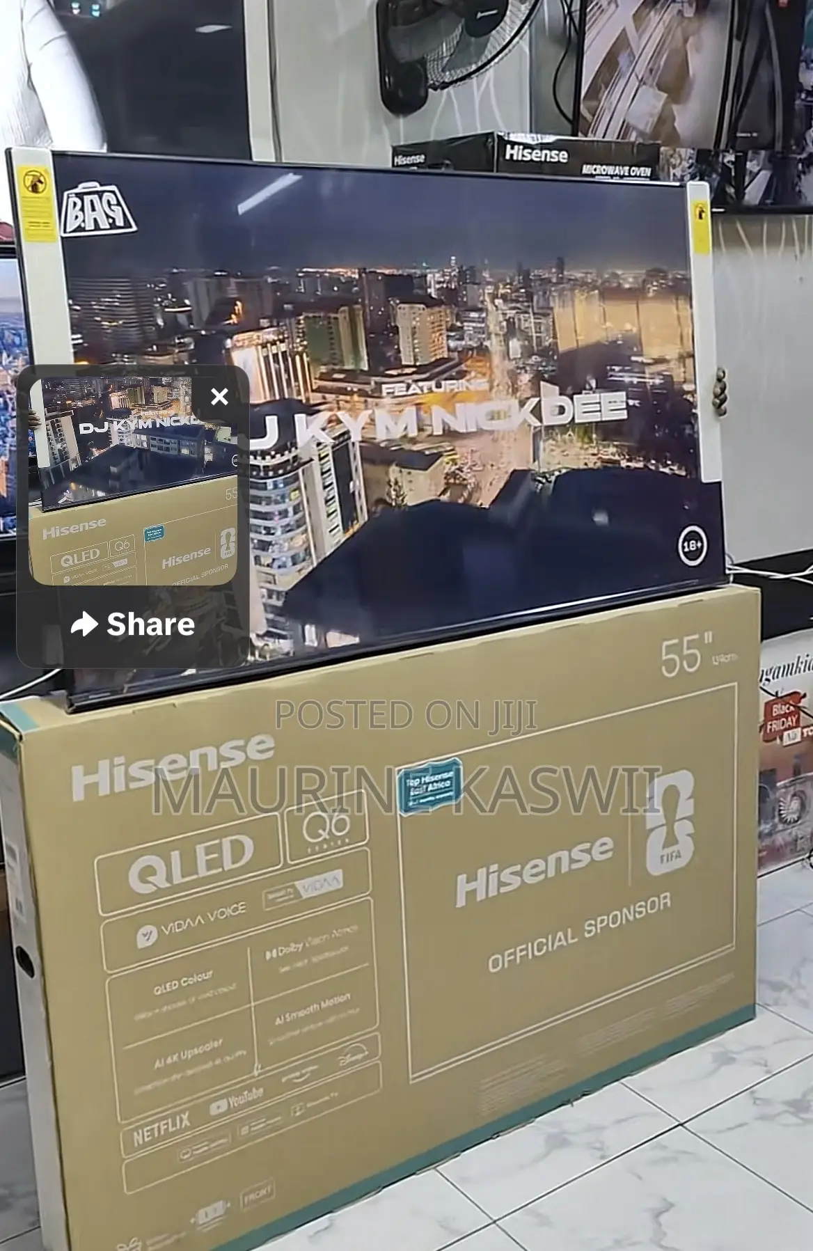 Hisense 55”Q6qken Qled Uhd Smart
