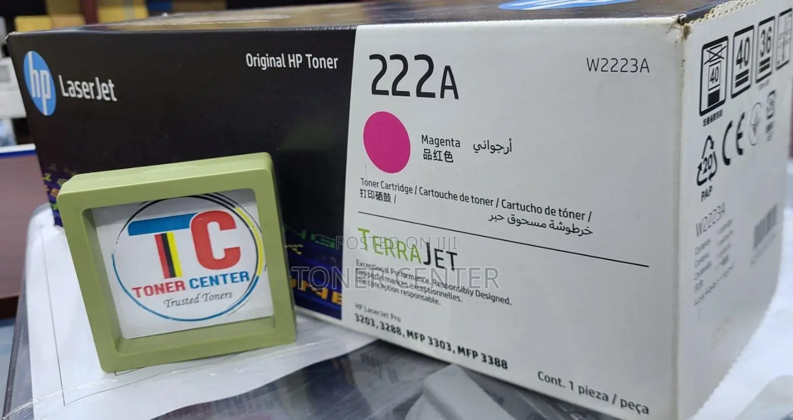 Hp 222a W2223a Magenta Oem Toner Cartridge