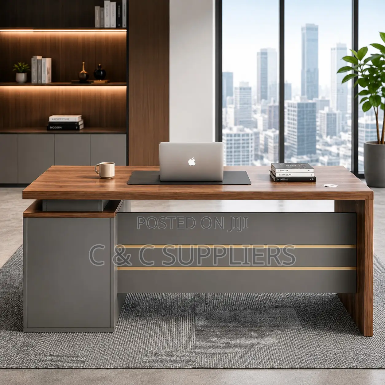 Modern Imported Wooden Study Desk-120cm