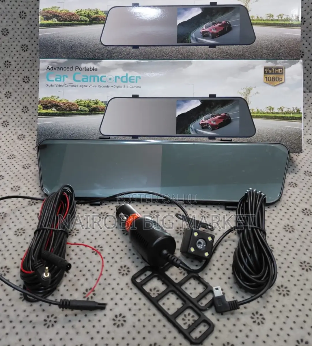 Full Hd 1080p Touch Screen Rearview Mirror Dash Cam