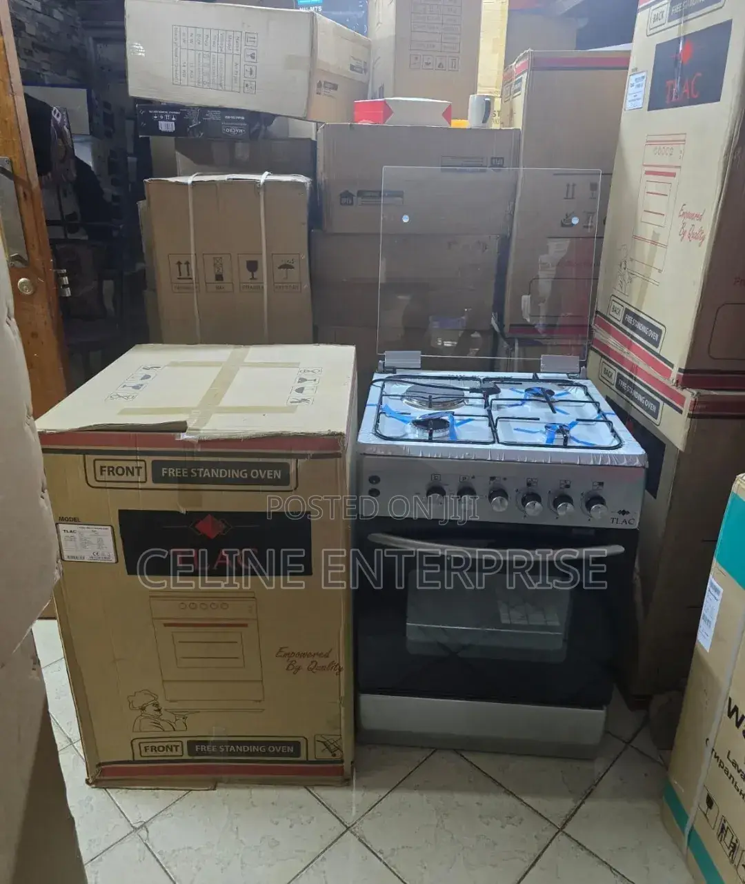 Made in Turkey 60*60 Tlac 3+1 Standing Cooker With Gas Sensor