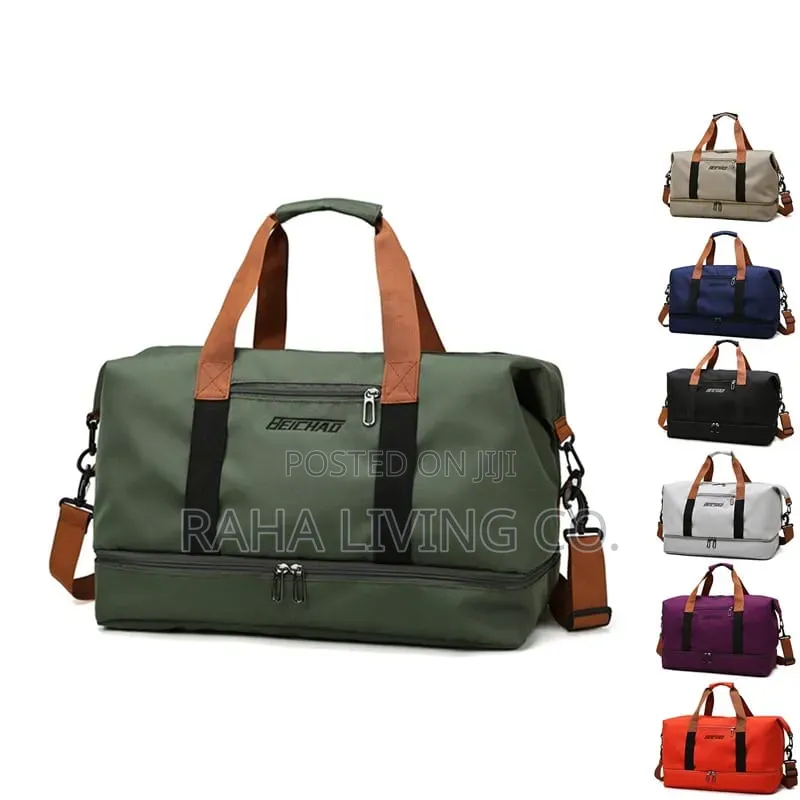 Fashion Travel Duffle Bag | Shoe Compartment | 46x25x28cm