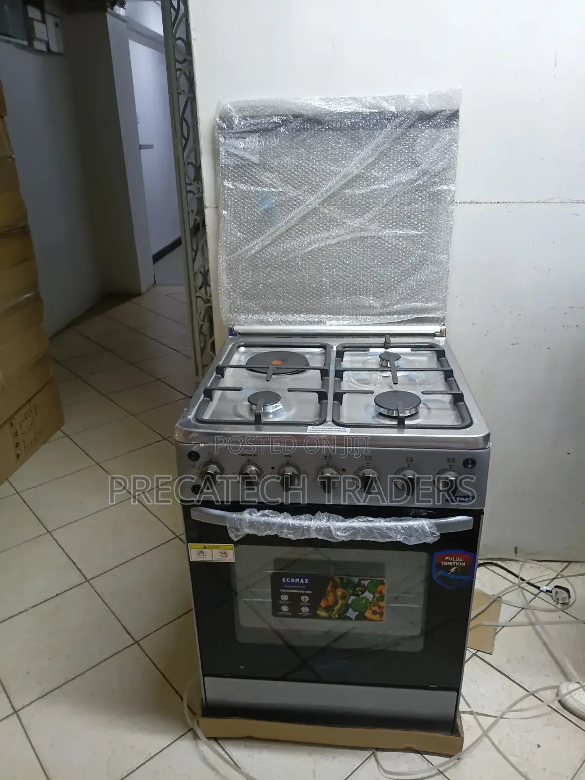 Ecomax 60x60 Gas Cooker With Electric Hot Plate