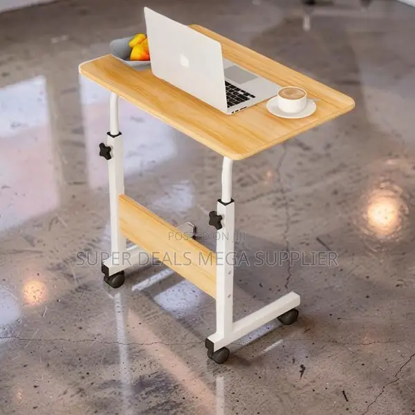 Portable Height Adjustable Multipurpose Laptop Table With Wheels