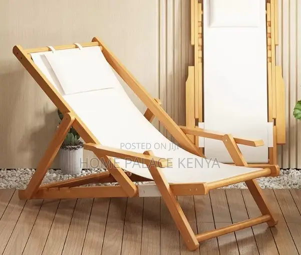 Foldable Chair: Waterproof Wooden Beach Chair