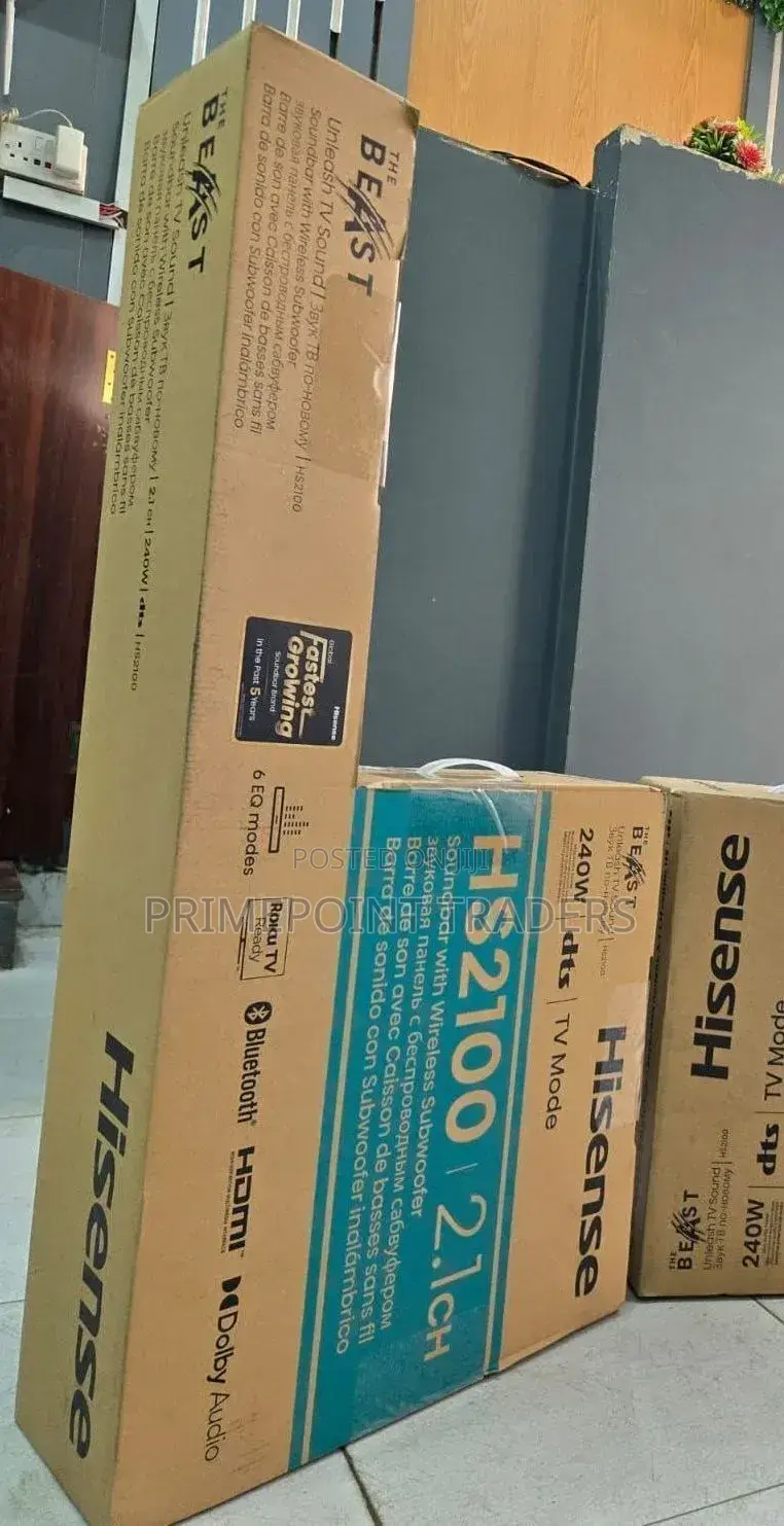 Hisense Hs2100 240w Soundbar – Powerful Home Cinema Audio Experience