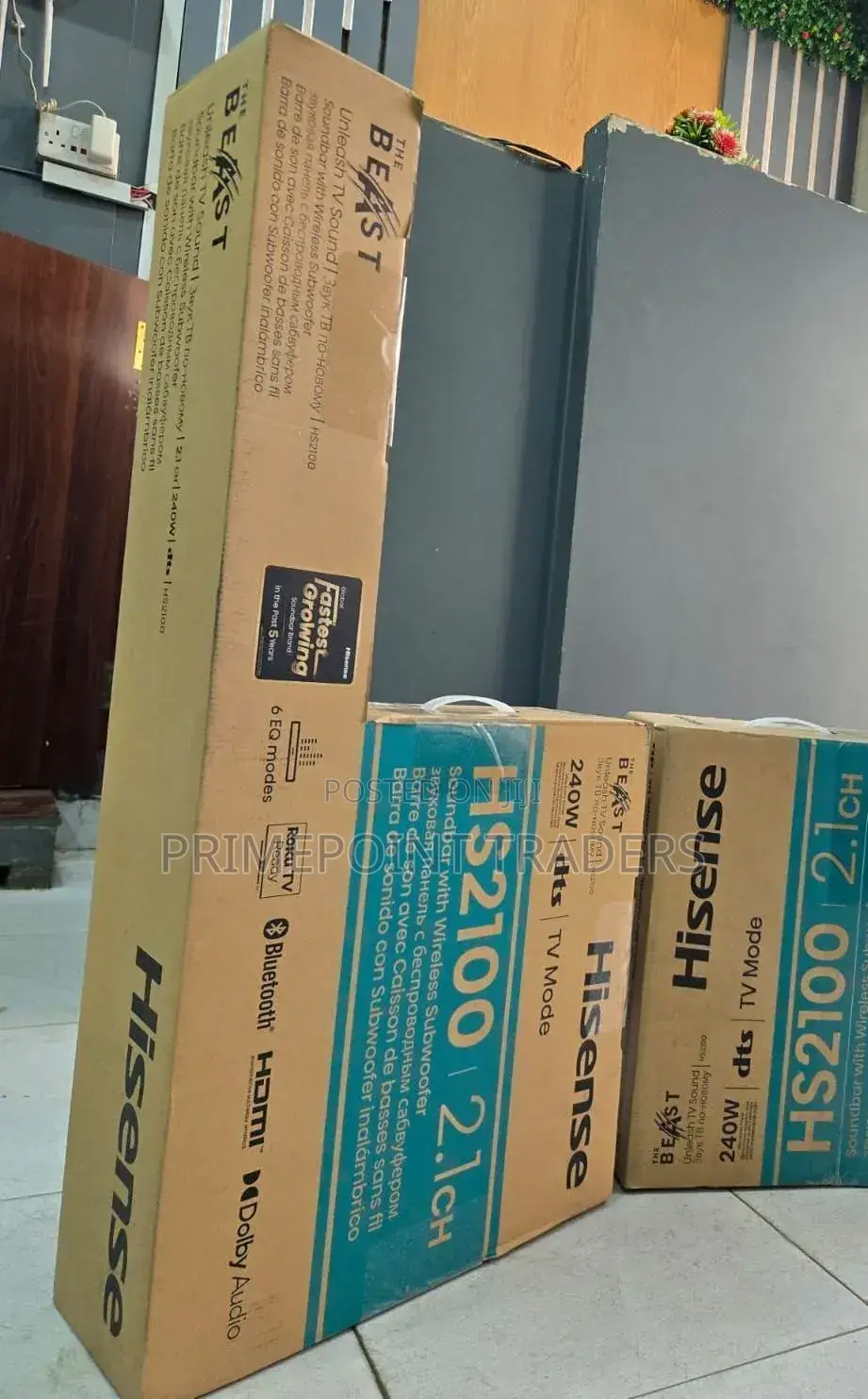 Hisense Hs2100 Soundbar 240w With Wireless Subwoofer – Deep Bass 