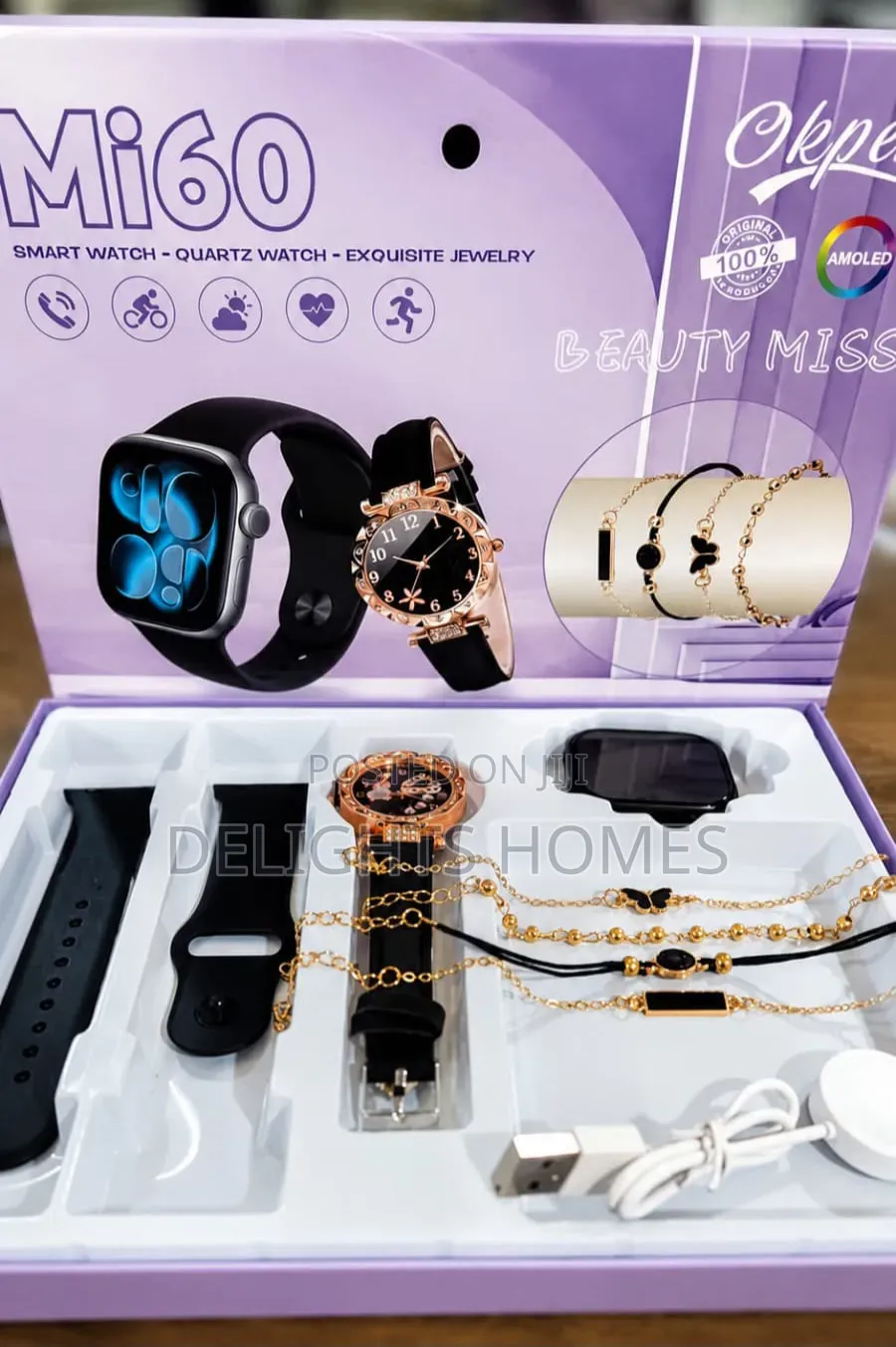 Mi60 Smartwatch Set Exquisite Jewelry_dav