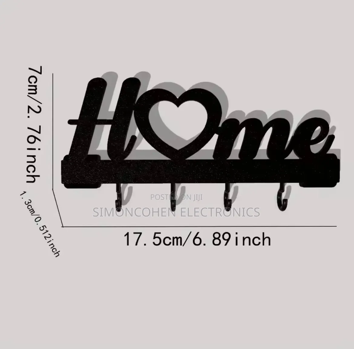 Aluminum Metal Wall Art No Drill Adhesive Key Holder