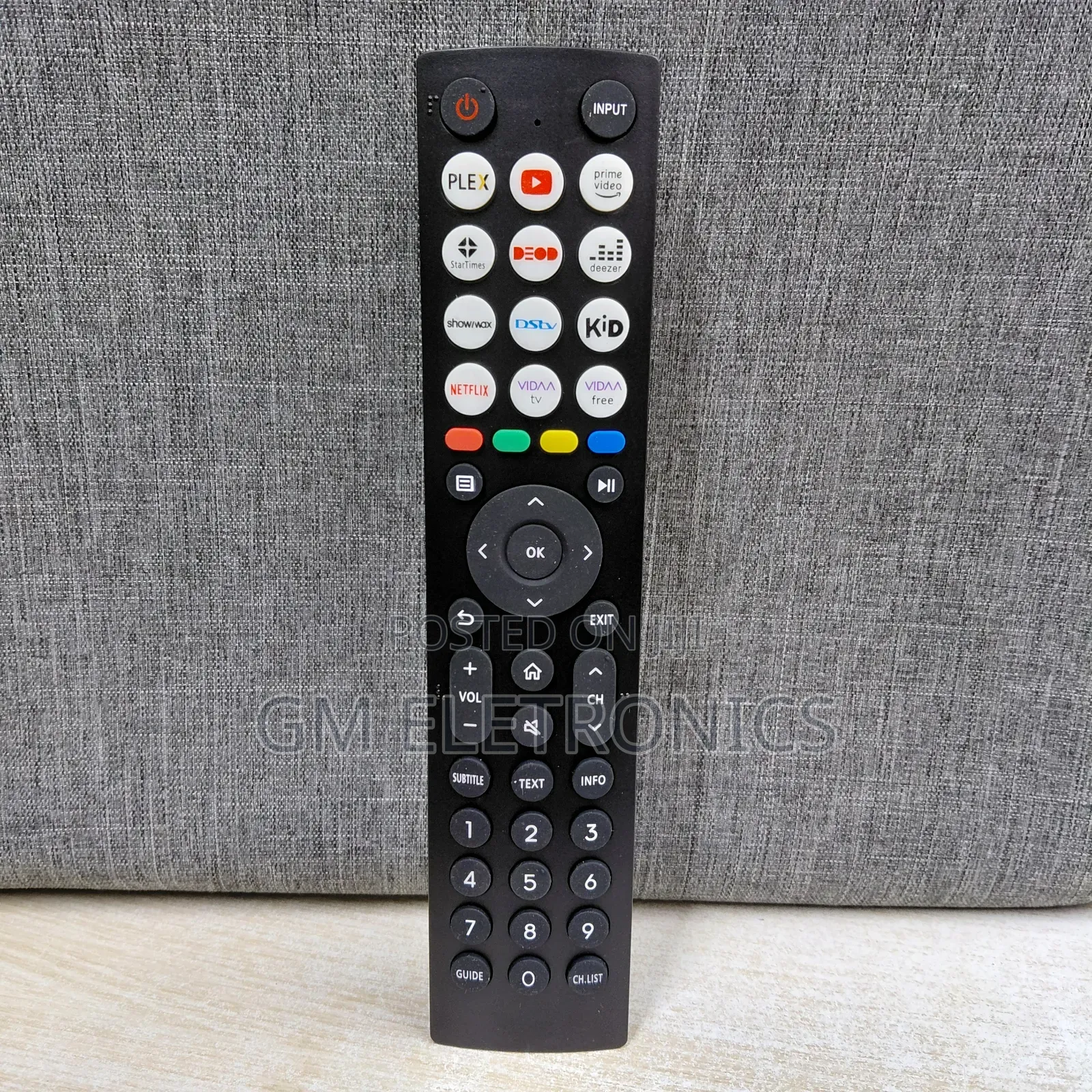 Universal Hisense Vidaa En2j36h Remote Control + Silicone Case - Black