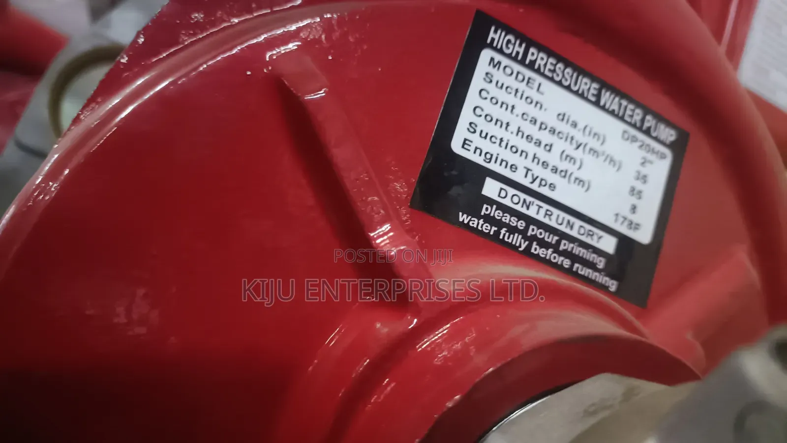 3-Inch Diesel High-Pressure Water Pump (178f Air-Cooled Engine)