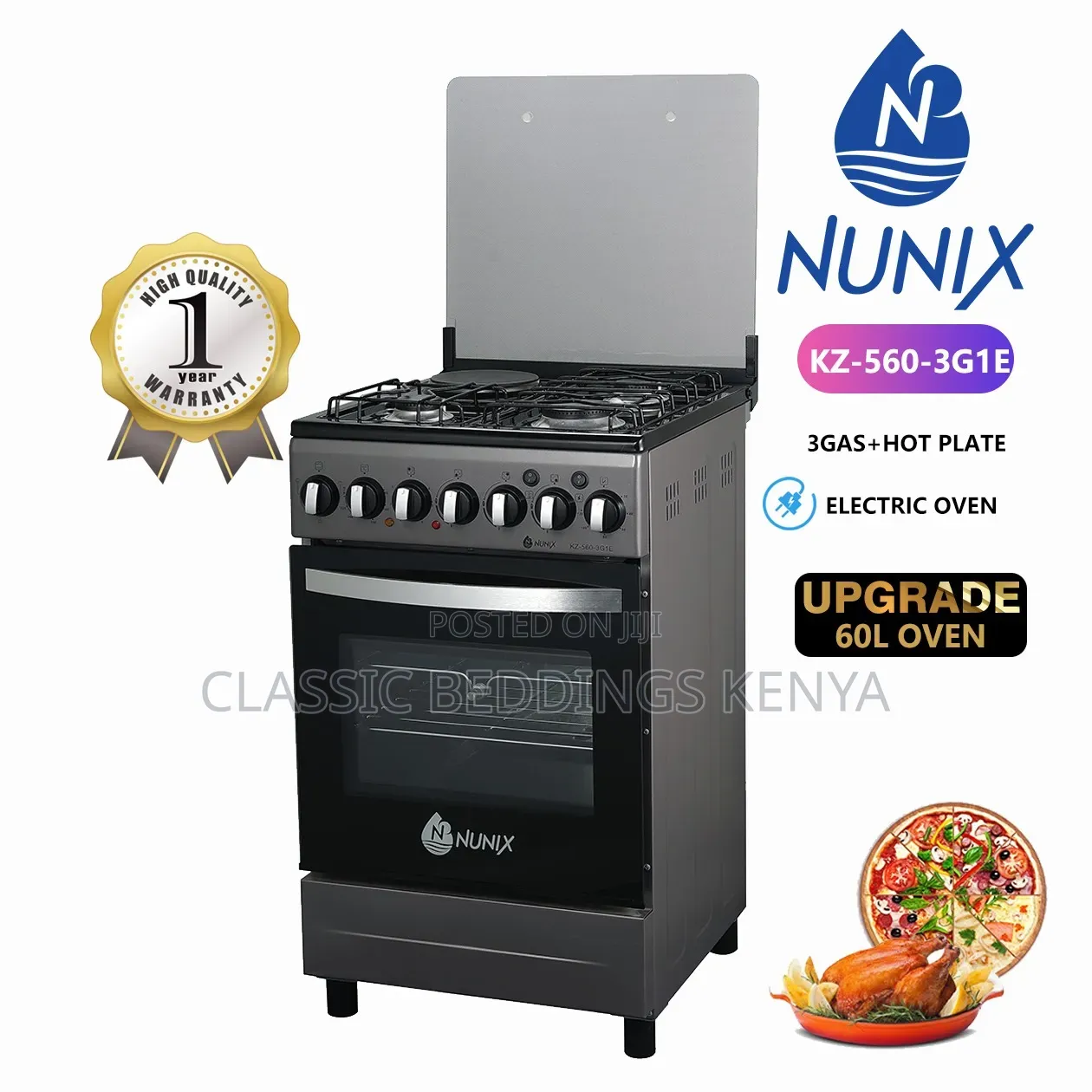 50*55 Nunix 3+1 Standing Cooker at 20000