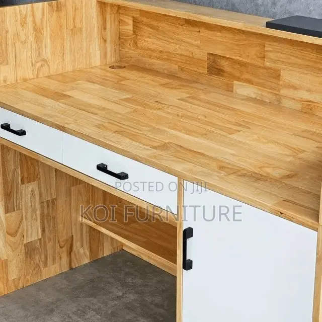 Reception Desk; 1.6 Meters Workplaces Office Wooden Reception Desk