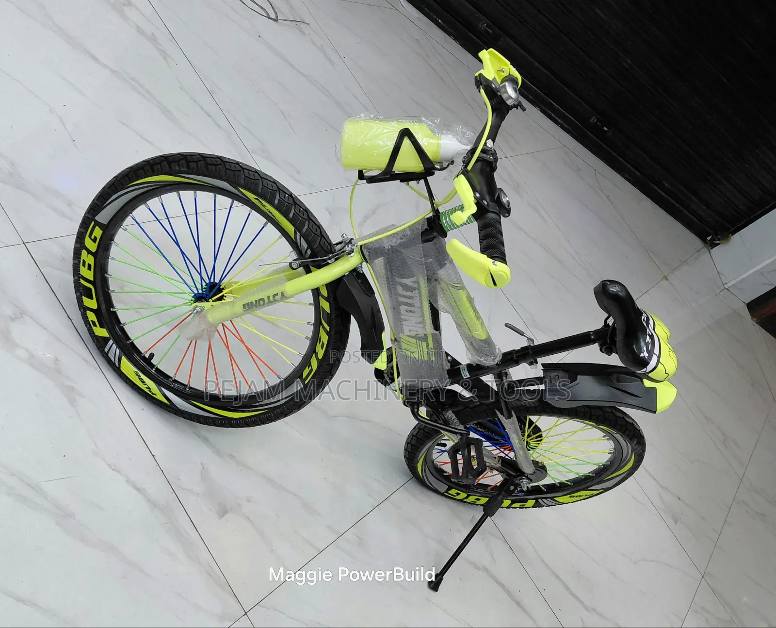 Size 20 Kids Mountain Bike Yellow/Green