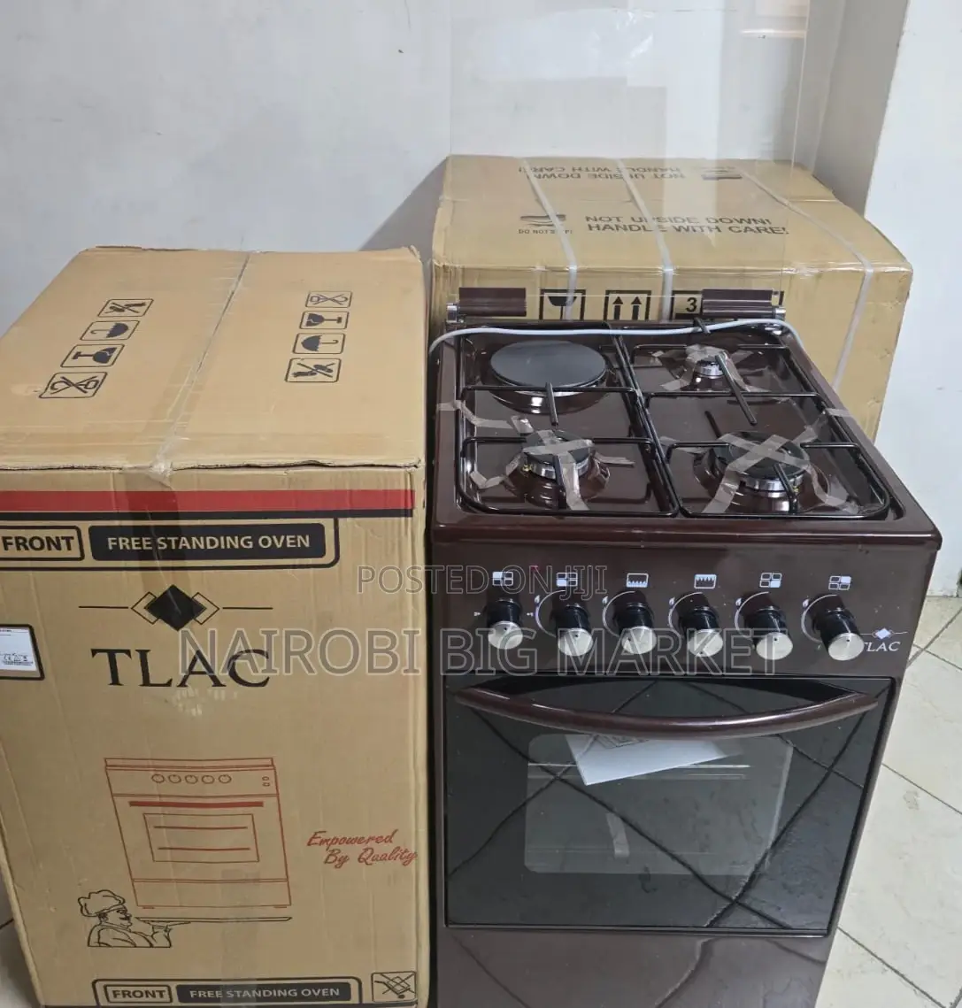 Made in Turkey 50*55 Tlac 3+1 Standing Cooker With Gas Sensor