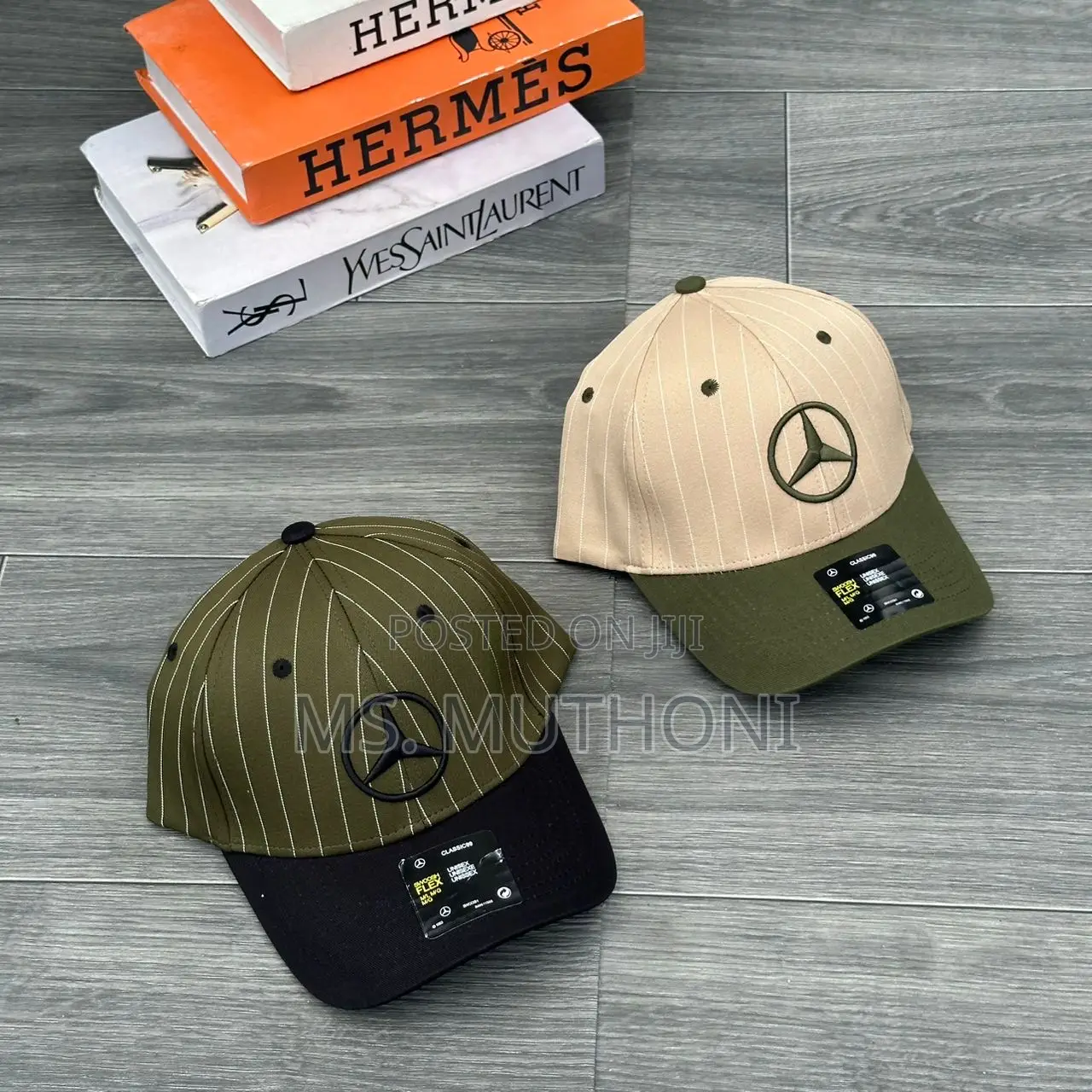 Premium Pinstripe Mercedes-Benz Baseball Hats.