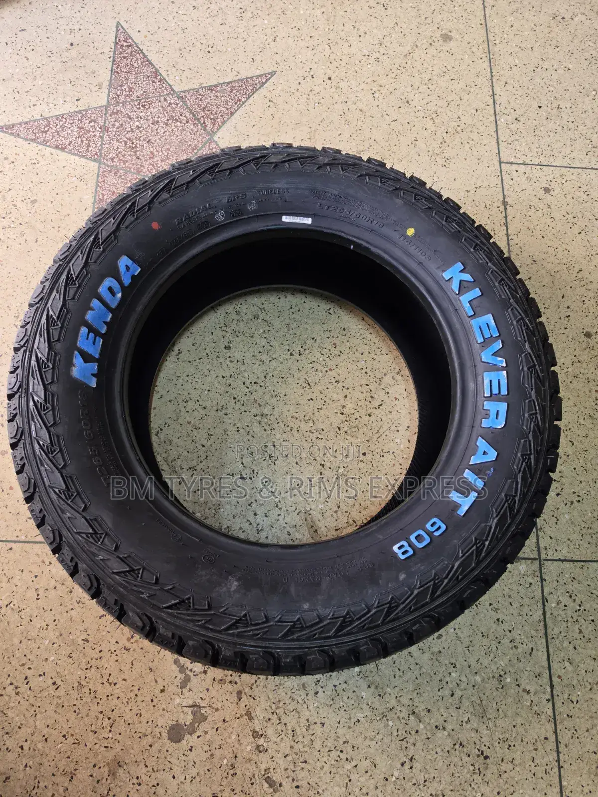 265 /60 R18 Kenda Tires (All Terain)