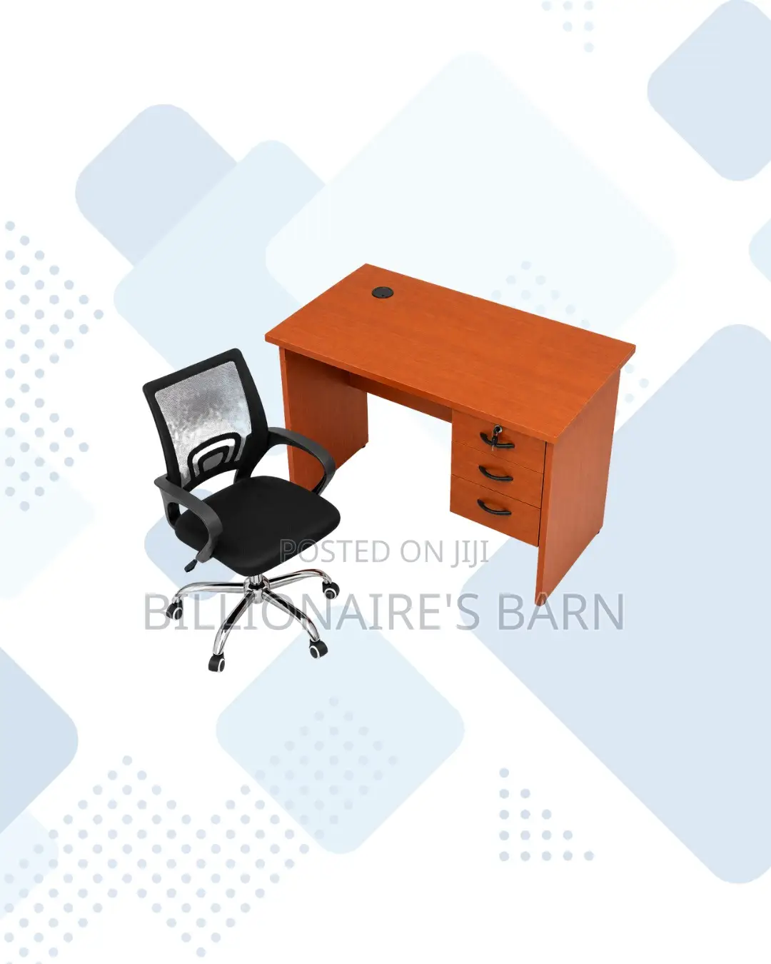 Compact 1m Desk and Secretarial Mesh Chair for Daily Tasks