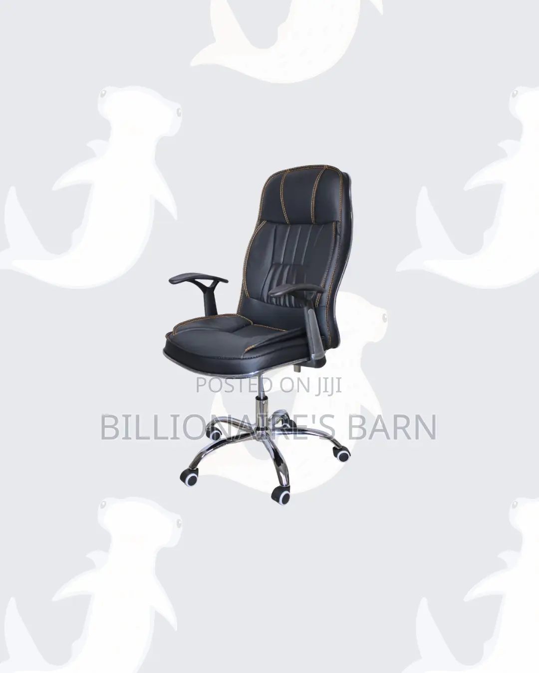 Executive Leather Office Chair High Back for Productive Desk Routines