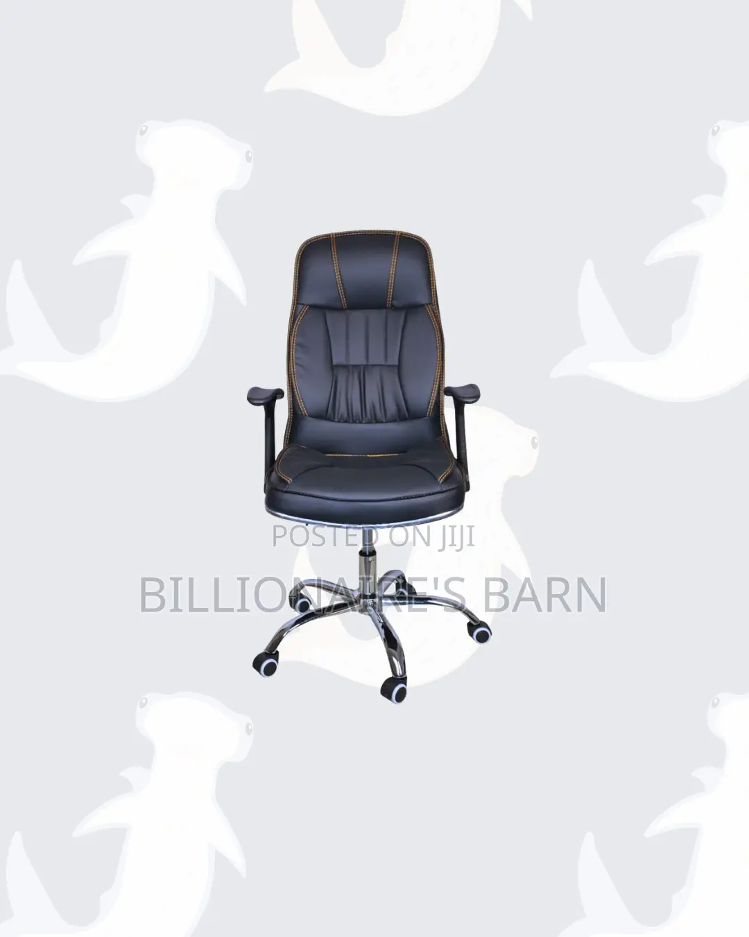 Executive Leather Office Chair High Back for Productive Desk Routines