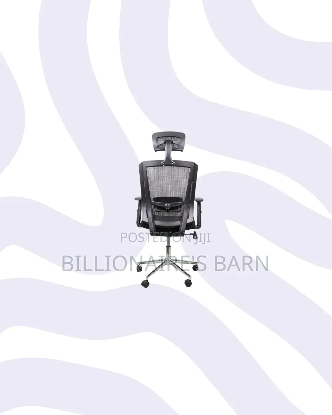Practical Black Mesh Office Chair With Headrest for Compact Work Areas