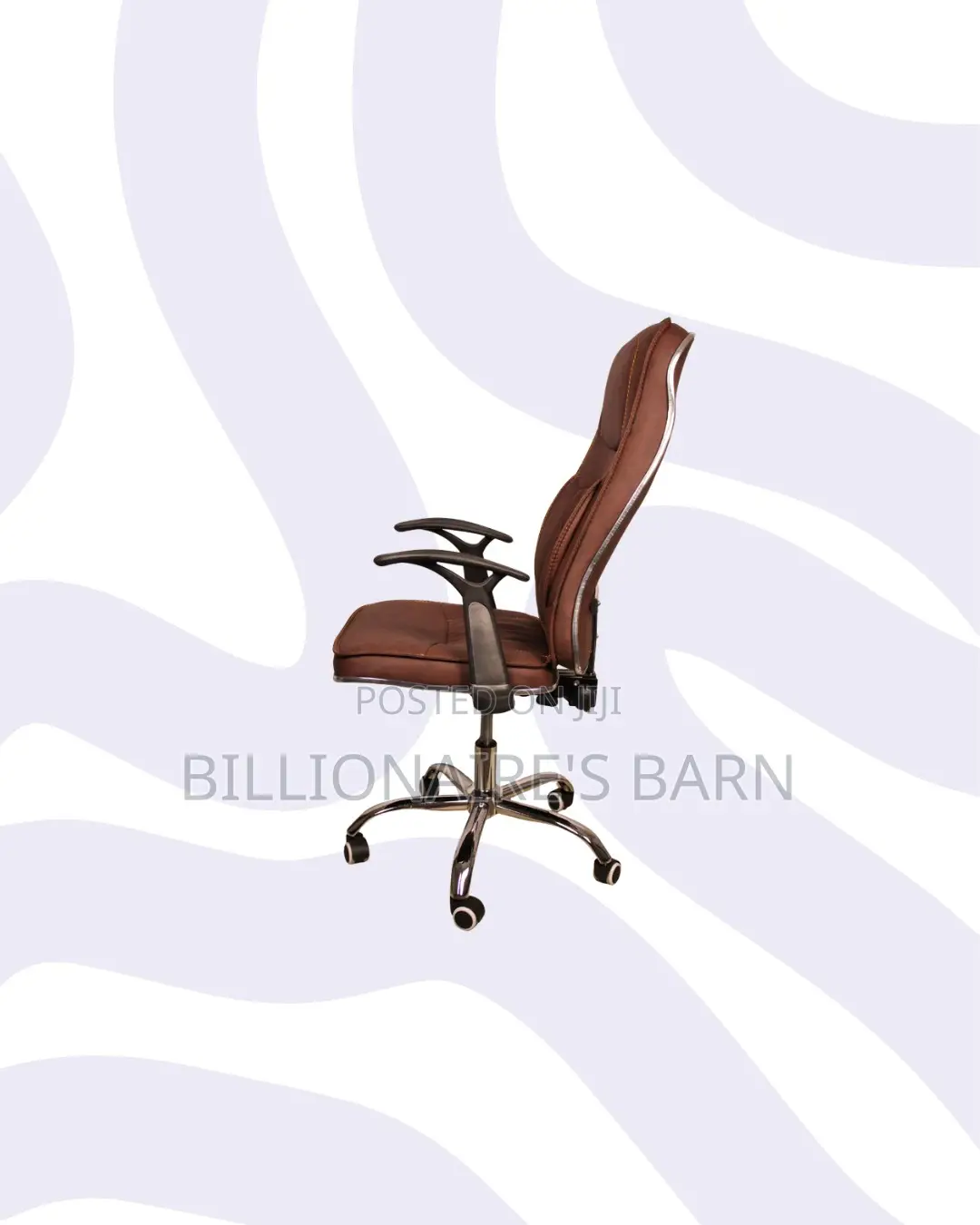 Ergonomic Executive Leather Chair High Back for Compact Work Areas