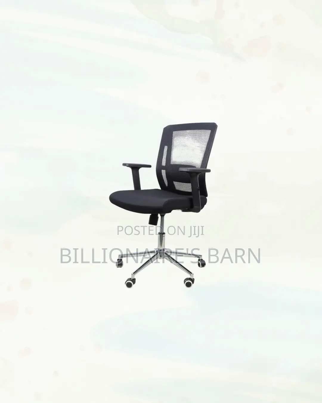 Practical Barn Origin Chair Mid Back Chrome for Compact Work Areas