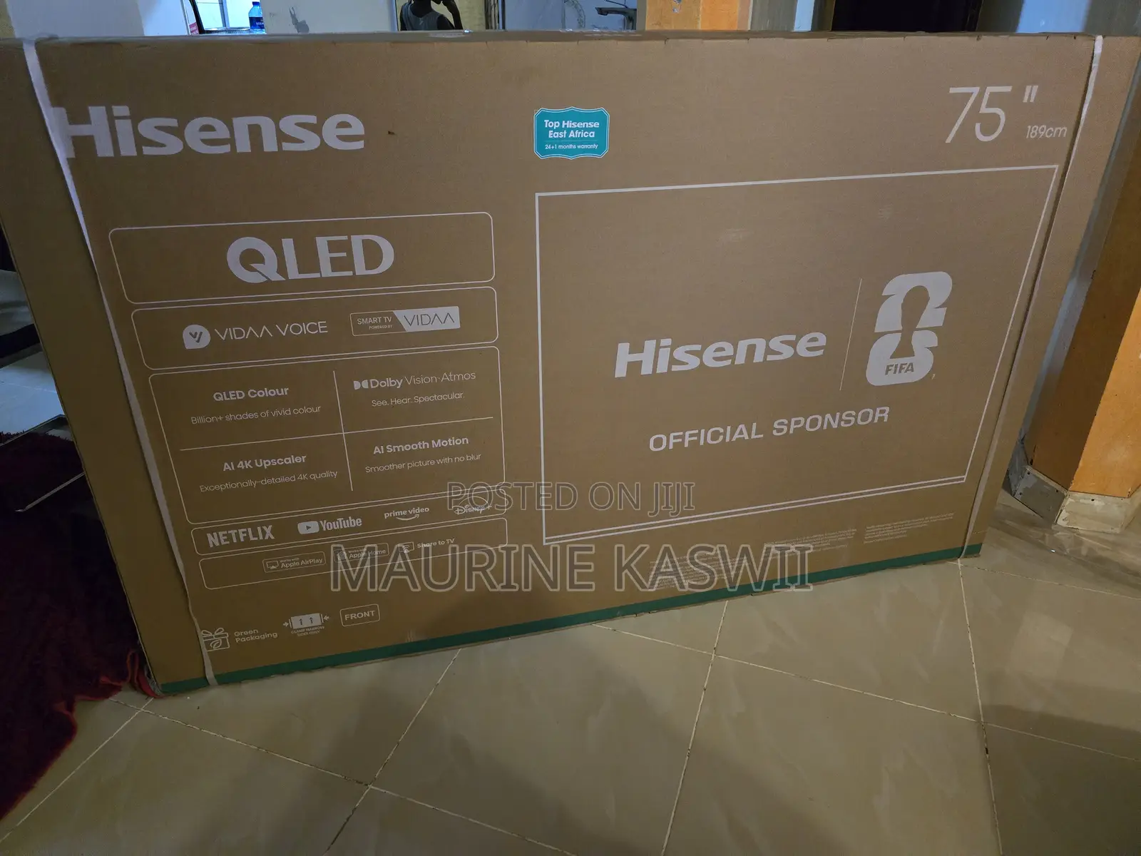 Hisense 75” Qled Smart Frameless -75 Q6qken(2026)