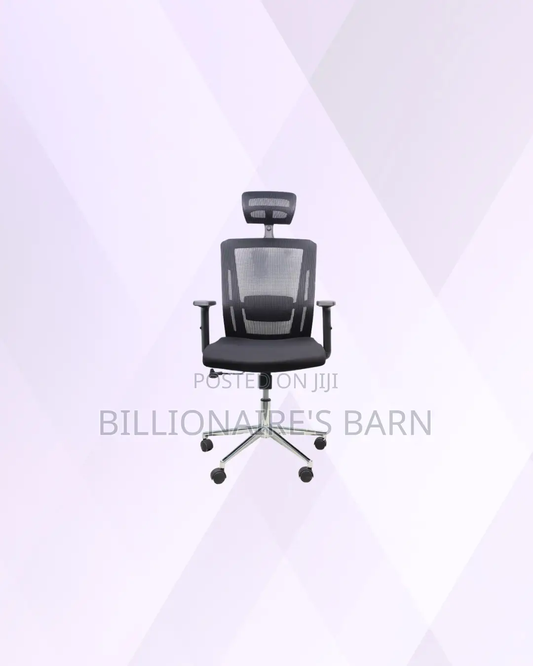 Practical Black Mesh Office Chair With Headrest for Smooth Daily Tasks