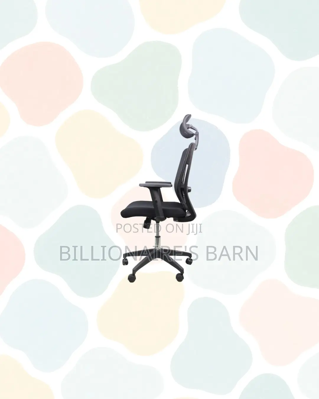Practical Black Mesh Chair With Nylon Base for Smooth Daily Tasks