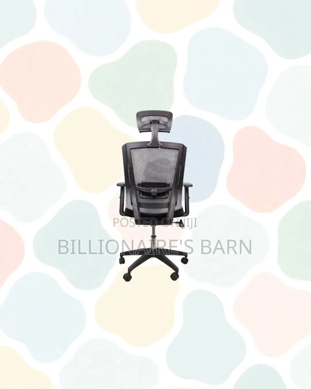 Practical Black Mesh Chair With Nylon Base for Smooth Daily Tasks