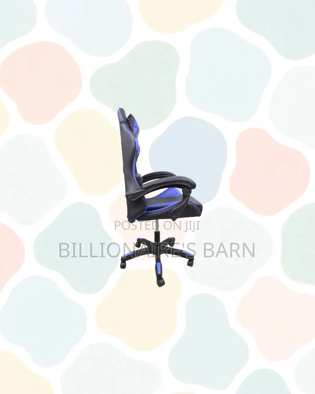 Practical Blue Racing Gaming Chair Ergonomic Support for Smooth Tasks