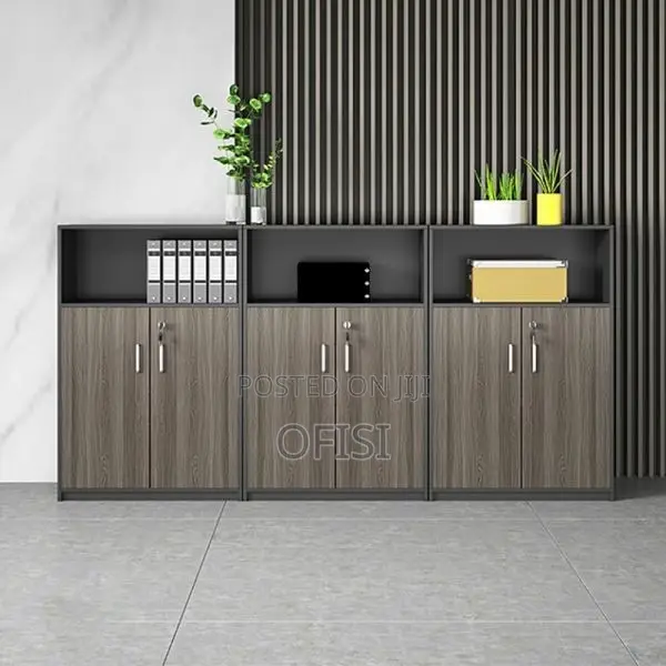 Office Cabinet; 6 Door Wooden Credenza Office Cabinet