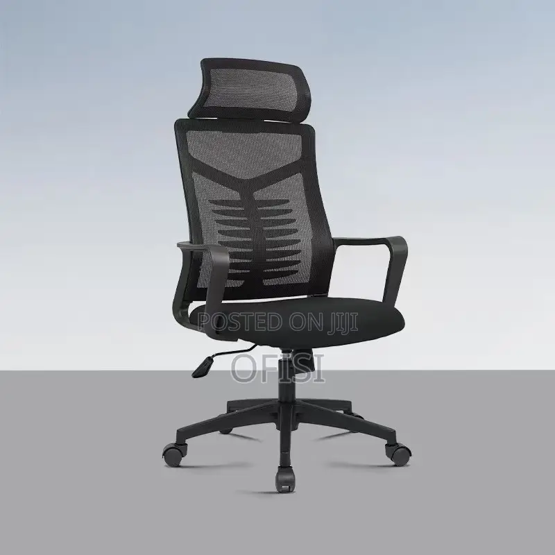Office Chair; Adjustable High Back Office Chair With Headrest