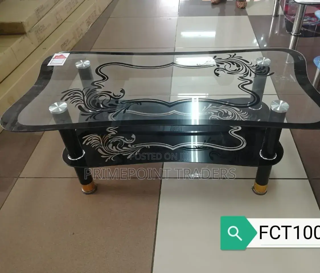 Premium Executive Glass Coffee Table Fct1006 for Home Office